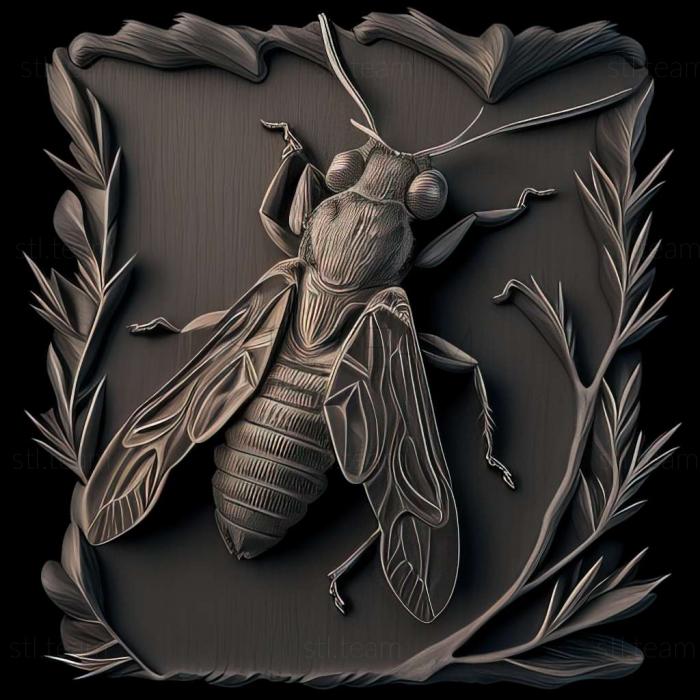 3D модель Myrmosa nigrofasciata (STL)